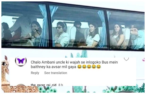 Bollywood celebs get trolled for traveling altogether in a bus for Ambani’s wedding