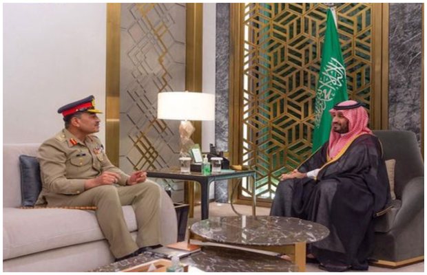 COAS Asim Munir calls on Saudi crown prince Mohammed bin Salman