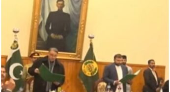 Sarfraz Bugti takes oath of chief minister of Balochistan after being elected ‘unopposed