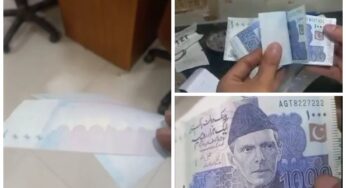 A commercial bank in Karachi receives ‘misprinted’ Rs1,000 notes