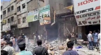 Cylinder blast in Karachi’s Challi market leaves one dead, 5 injured