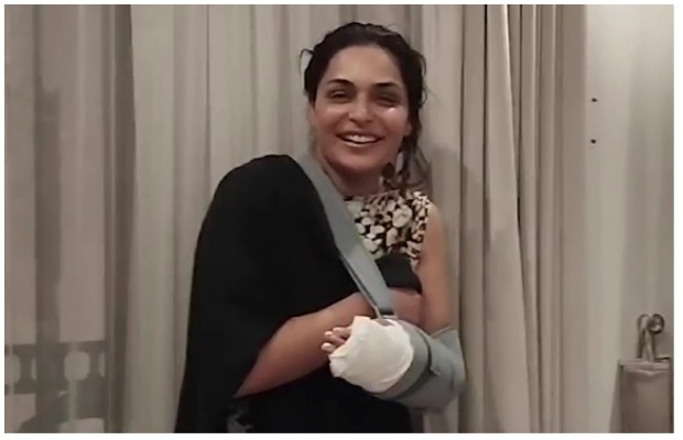 Meera gets injured during shooting in Lahore