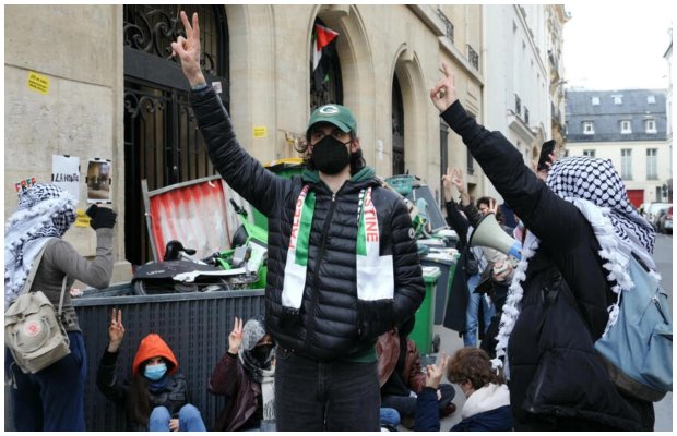 Students in Paris join pro-Palestinian protest movement